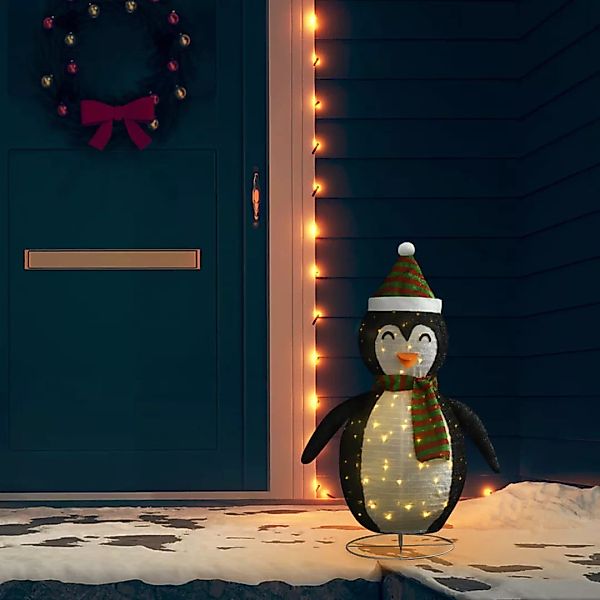 Pinguin-figur Weihnachtsdekoration Led Luxus Stoff 90 Cm günstig online kaufen