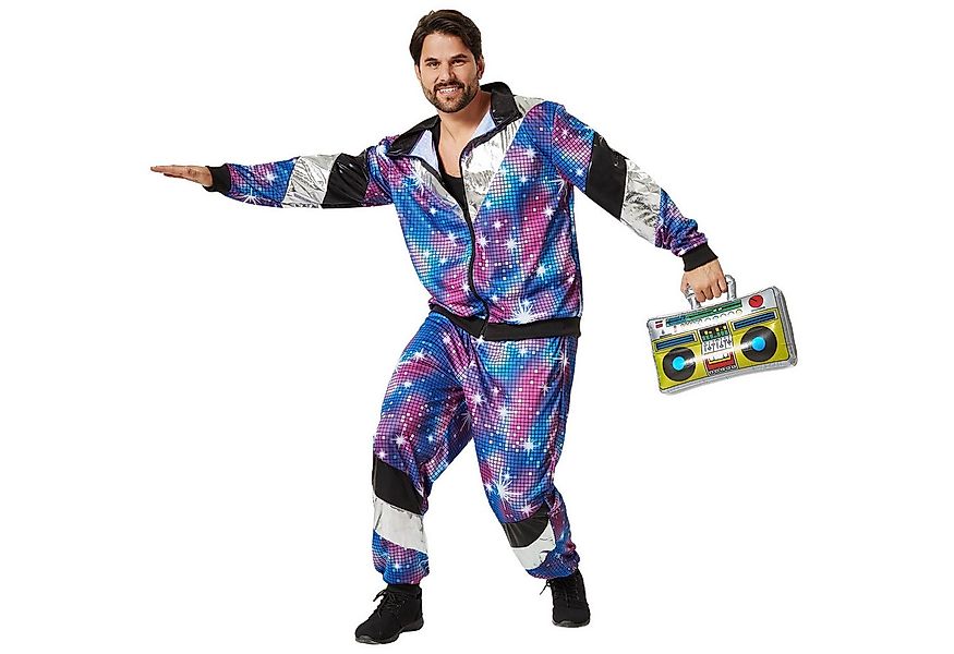 dressforfun Kostüm Herrenkostüm, Glänzende Jacke und Hose im Retro-Stil. günstig online kaufen