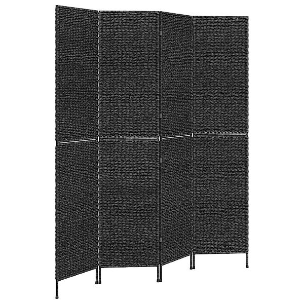 vidaXL Raumteiler Paravent 4-tlg. Schwarz 163x180 günstig online kaufen