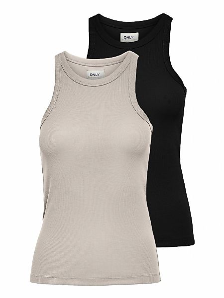 ONLY Tanktop "ONLLINDSAY TANK TOP 2 PACK" Packung, 2 Baumwollmischung günstig online kaufen