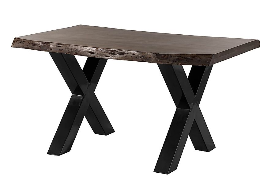 Massivmoebel24 Baumkantentisch FREEFORM (Baumtisch Akazie 140x90x77 günstig online kaufen