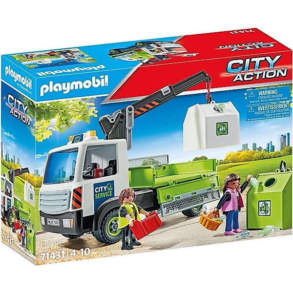 Playmobil® 71431 Altglas-LKW mit Container Konstruktions-Spielset günstig online kaufen