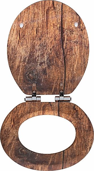 WENKO WC-Sitz "Rustic", aus FSC-zertifiziertem MDF, feuchtigkeitsresistent günstig online kaufen