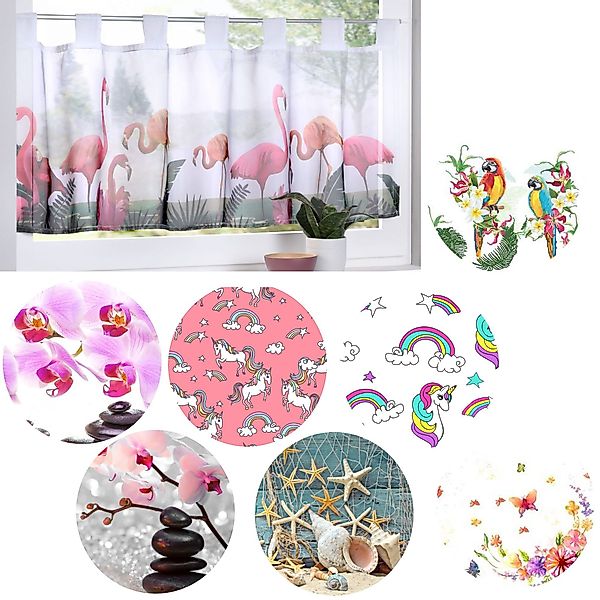 Gardinenbox Scheibengardine (1 St), Schlaufe, transparent, günstig online kaufen