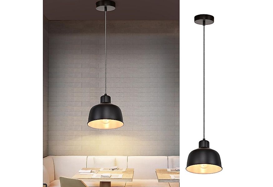 Nettlife Pendelleuchte Schwarz 1/3 Flammig Hängelampe Vintage E27 Hängeleuc günstig online kaufen