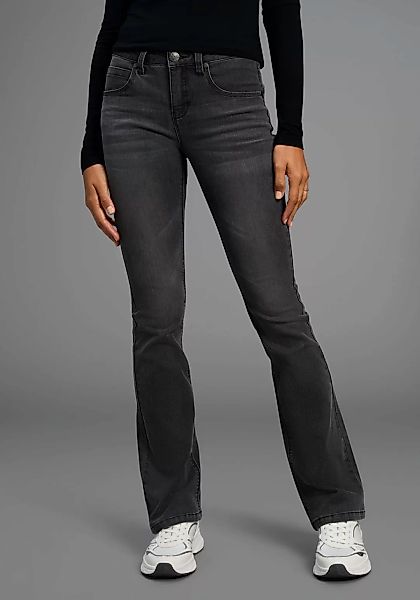 Arizona Bootcut-Jeans "Shaping", bootcut, Kontrastnähte, Used-Look-Waschung günstig online kaufen