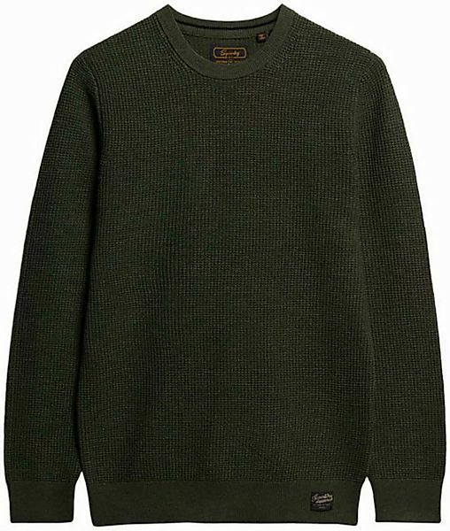 Superdry Strickpullover TEXTURED CREW KNIT JUMPER mit strukturiertem Waffel günstig online kaufen