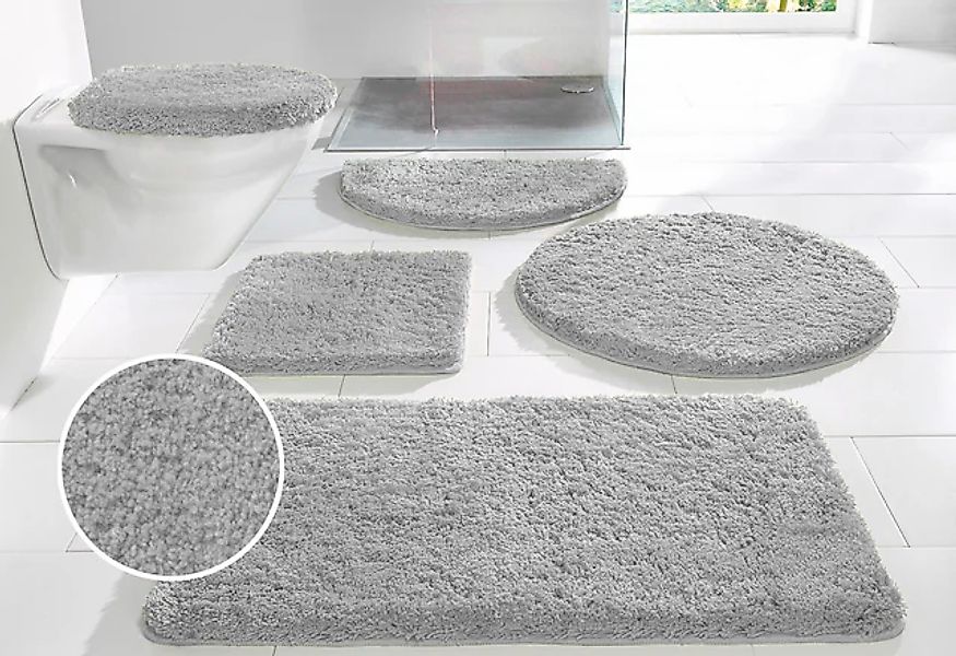 my home Badematte »Sanremo, Badvorleger, Badezimmer Teppich, sehr weich«, r günstig online kaufen