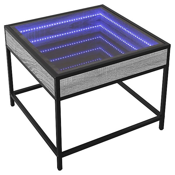 vidaXL Couchtisch Couchtisch mit Infinity-LED Grau günstig online kaufen