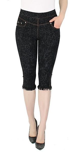 dy_mode Caprihose Damen Capri Hose mit Fransen – Bequeme 3/4-Sommerhose mit günstig online kaufen