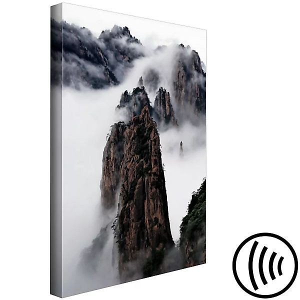 Bild auf Leinwand Rocks in the Clouds (1 Part) Vertical XXL günstig online kaufen