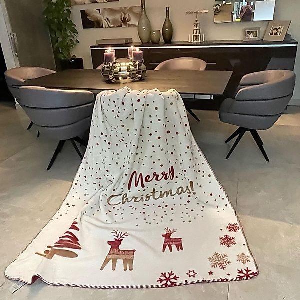 Plaid Plaid Weihnachtsplaid Kuscheldecke 150x200 Weihnachtliche günstig online kaufen