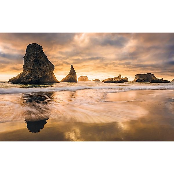 Komar Fototapete Vlies Golden Stacks  400 x 250 cm günstig online kaufen