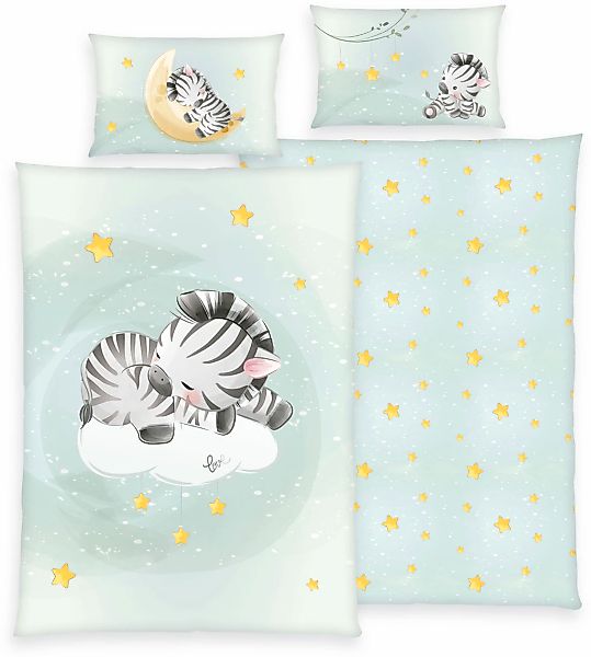Baby Best Babybettwäsche "babybest Zebra" 2 Stk. mit liebevollem Motiv günstig online kaufen