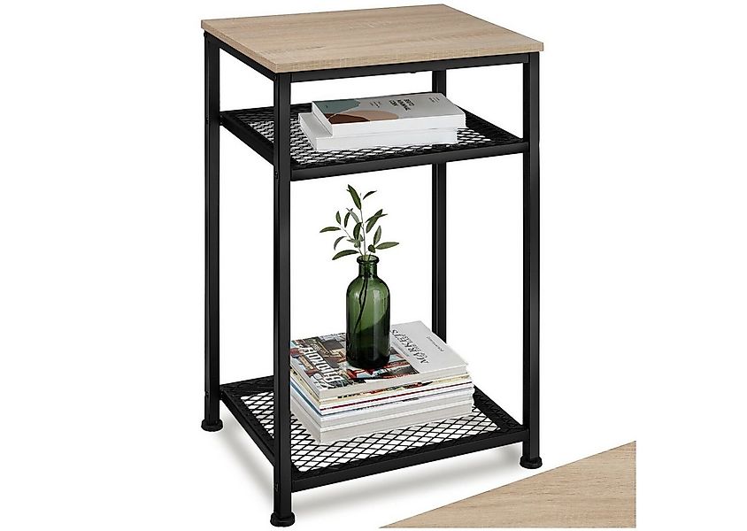 tectake Beistelltisch Couchtisch York 45,5x36x75,5cm (1-St., 1 tlg), Ablage günstig online kaufen