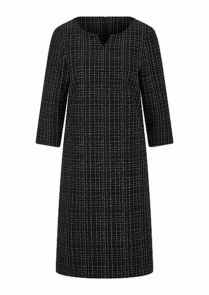 GOLDNER Jerseykleid "Kurzgröße Midi Baumwollkleid mit Karomuster" Mit dezen günstig online kaufen
