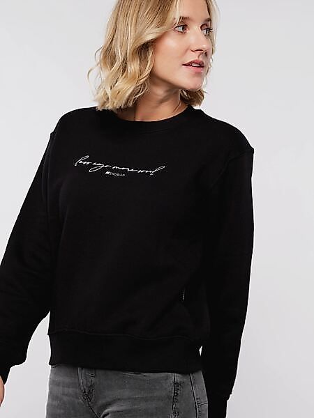 Women Sweater Less Ego More Soul (Black) günstig online kaufen