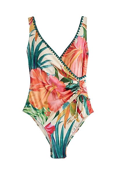 Next Badeanzug Bauchformender Badeanzug mit seitlicher Raffung (1-St) günstig online kaufen