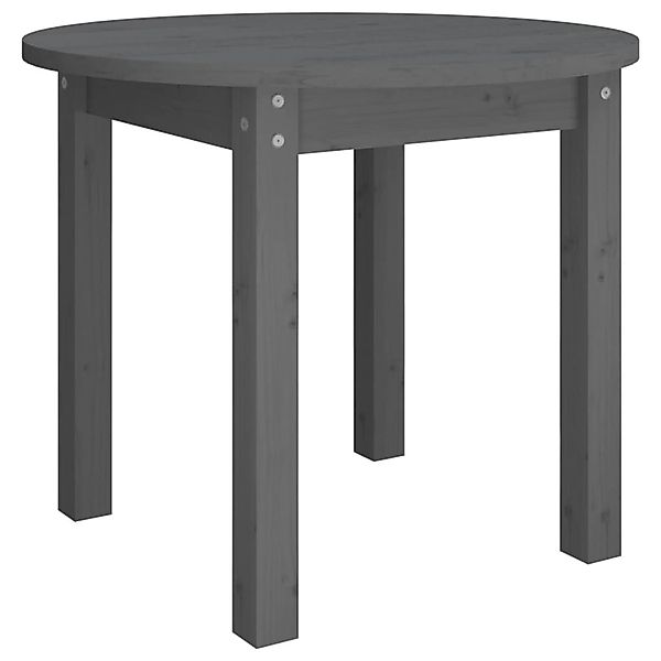 vidaXL Couchtisch Grau Ø 55x45 cm Massivholz Kiefer 822329 günstig online kaufen
