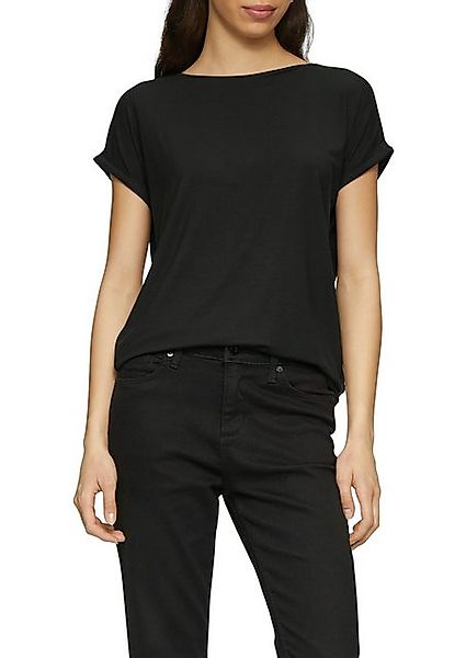 QS Kurzarmshirt mit Ärmelaufschlag günstig online kaufen
