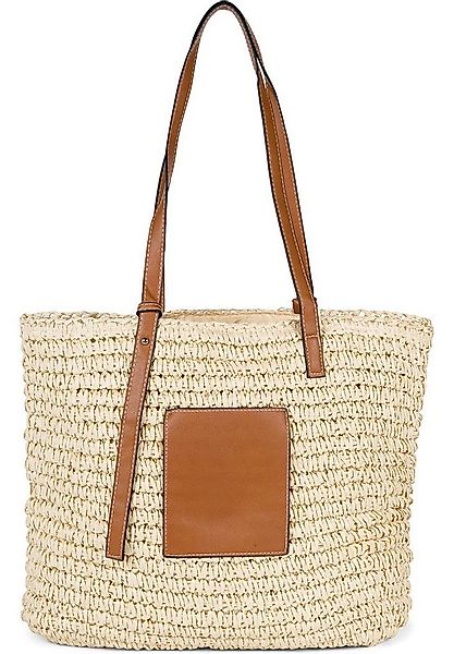styleBREAKER Korbtasche Korbflecht Schultertasche - Basttasche (1-tlg) günstig online kaufen