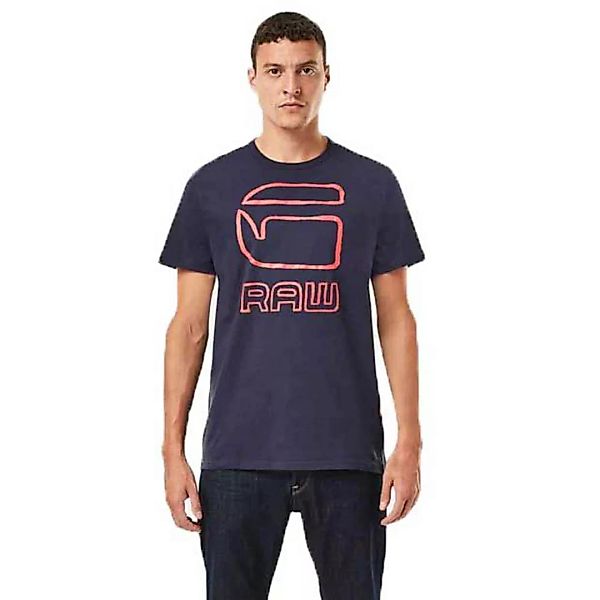 G-star Graphic Graw Straight Kurzarm T-shirt XS Sartho Blue günstig online kaufen