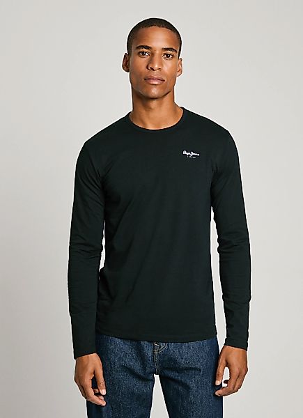 Pepe Jeans Herren Langarmshirt ORIGINAL BASIC 2 LONG- Slim Fit günstig online kaufen