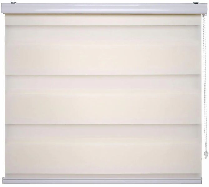 Liedeco Doppelrollo "DUO-Rollo mit 20 cm Streifen" Lichtschutz mit Bohren i günstig online kaufen