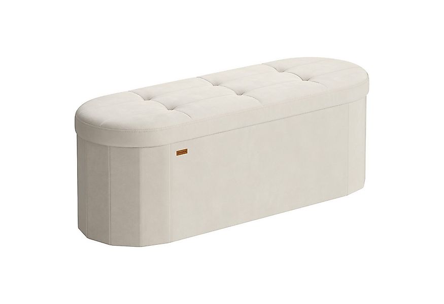 SONGMICS Sitzhocker, Sitzbank mit Stauraum, Aufbewahrungsbox, faltbare Fußb günstig online kaufen