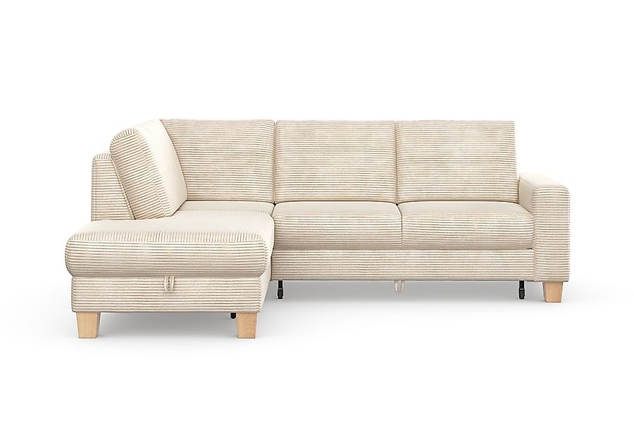 Home affaire Ecksofa "Summer L-Form", mit Ottomane, wahlweise mit Bettfunkt günstig online kaufen