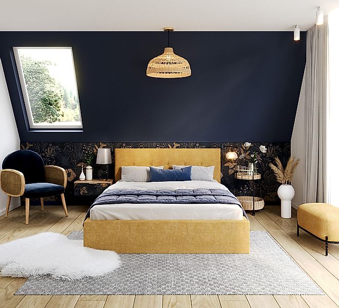 FDM Polsterbett Bettrahmen Bettgestell 90x200, 120x200, günstig online kaufen