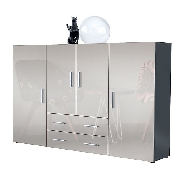 Vladon Highboard Nora (Anrichte mit 2 Schubladen und 4 Türen, mit insgesamt günstig online kaufen