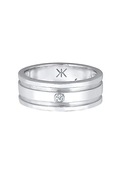 Kuzzoi Silberring Herren Bandring Massiv Diamant günstig online kaufen