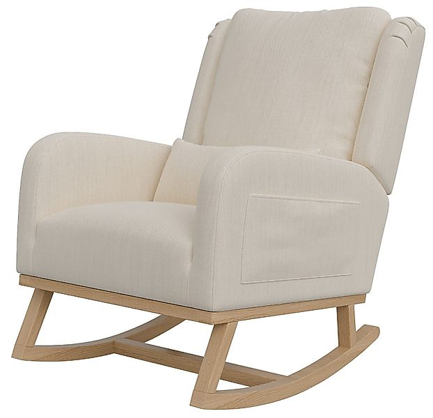 FUROKOY Schaukelstuhl Relaxsessel Schaukelsessel Holzgerüst Gibt günstig online kaufen