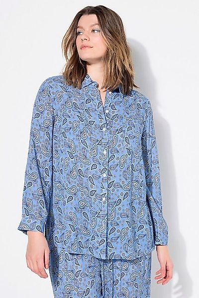 Studio Untold Longbluse Hemdbluse Boxy Shape Paisley-Print günstig online kaufen