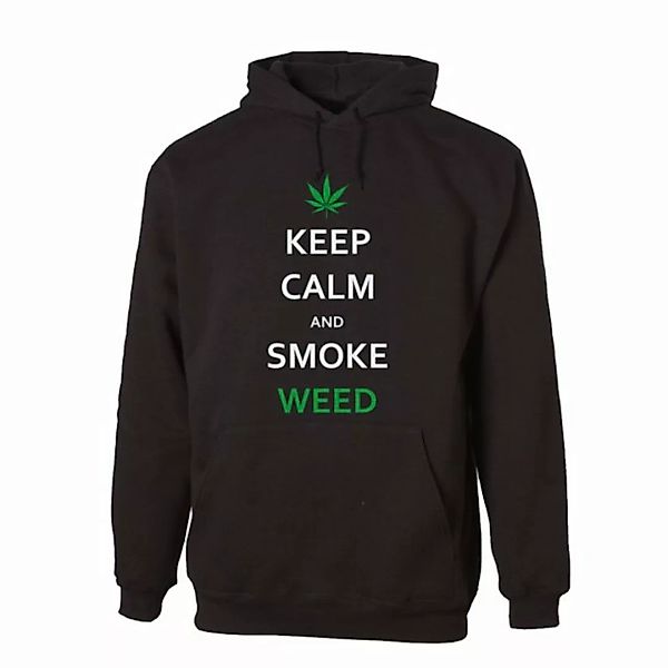 G-graphics Hoodie Keep calm and smoke Weed mit trendigem Frontprint, Aufdru günstig online kaufen