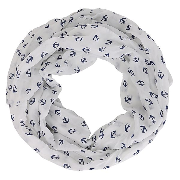 MIRROSI Loop Damen Schal mit Anker-Muster günstig online kaufen