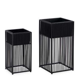 Blumentopf Set Übertopf zweiteilig in modernem Design (zweiteilig) günstig online kaufen