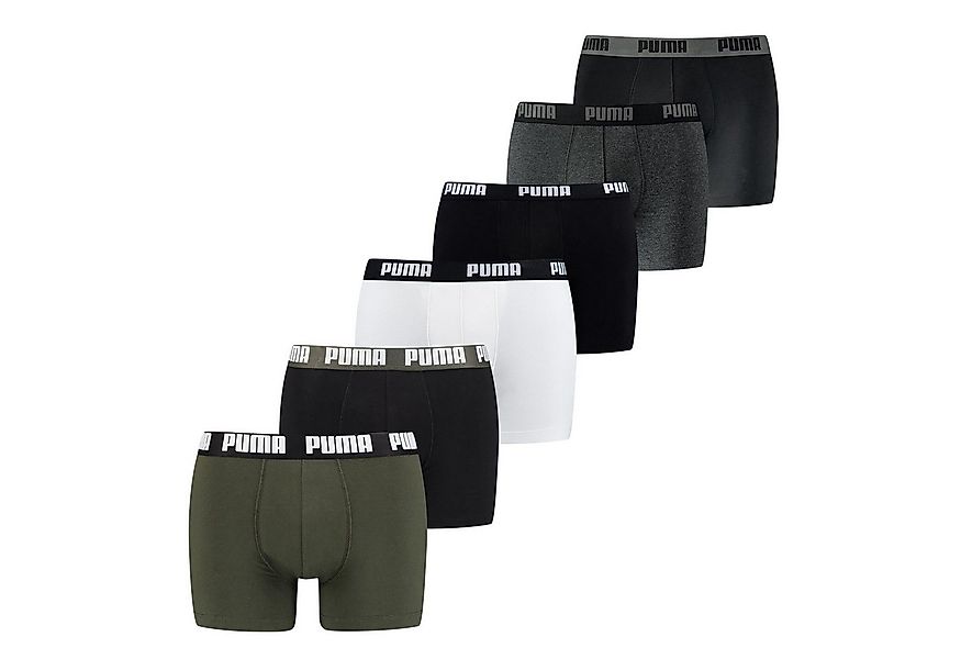 PUMA Boxer Herren Boxershort 6er Pack Baumwolle Basic Boxer (Packung, 6er P günstig online kaufen