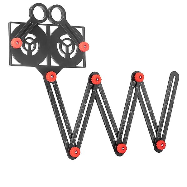 STAHLWERK 6-in-1 Multiwinkel-Messlineal aus Aluminium günstig online kaufen