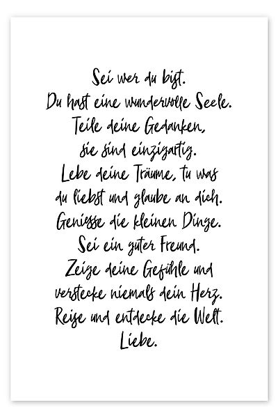 Posterlounge Poster Ohkimiko, Sei wer du günstig online kaufen