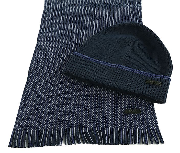 BOSS Strickmütze Ernesto Set (Set, 2-St) günstig online kaufen