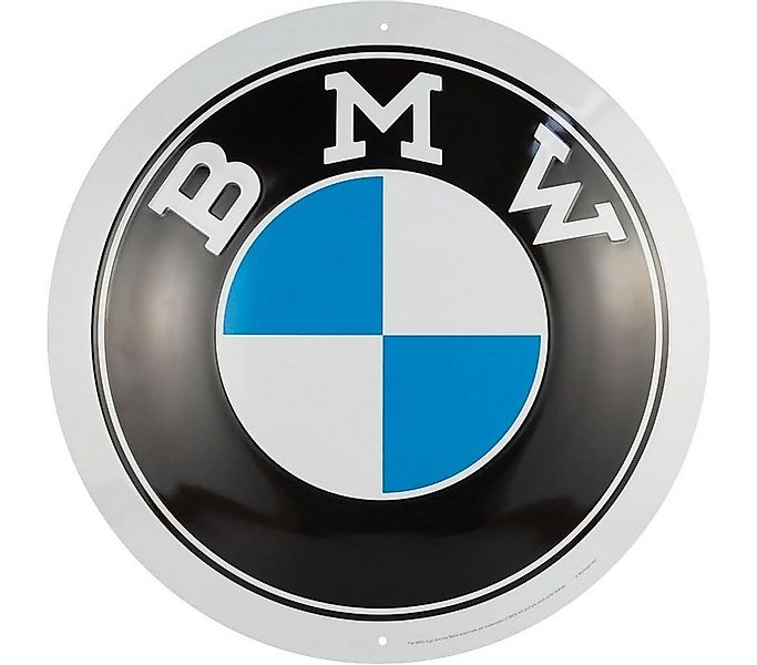 Nostalgic-Art Metallschild Blechschild 35 cm Rund - BMW - Logo günstig online kaufen