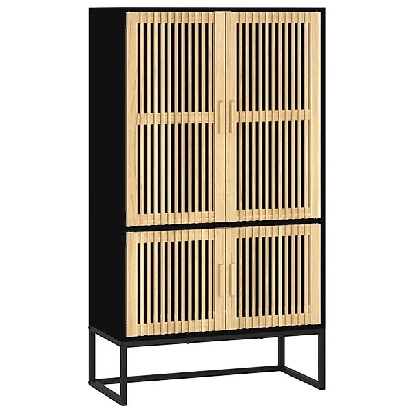 vidaXL Highboard Highboard Schwarz 70x35x125 cm günstig online kaufen