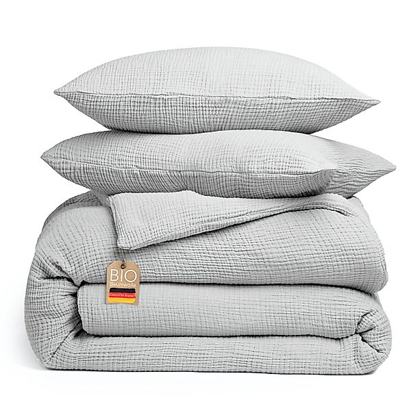 blanketino Bettwäsche Bettbezug Set aus 100% Musselin Bio-Baumwolle, atmung günstig online kaufen