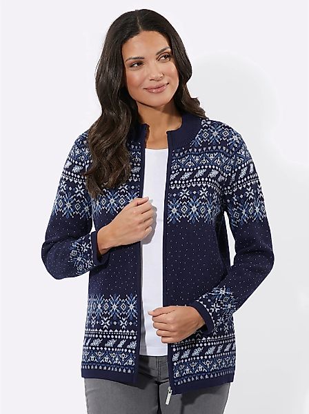 Classic Basics Jacquardstrickjacke günstig online kaufen
