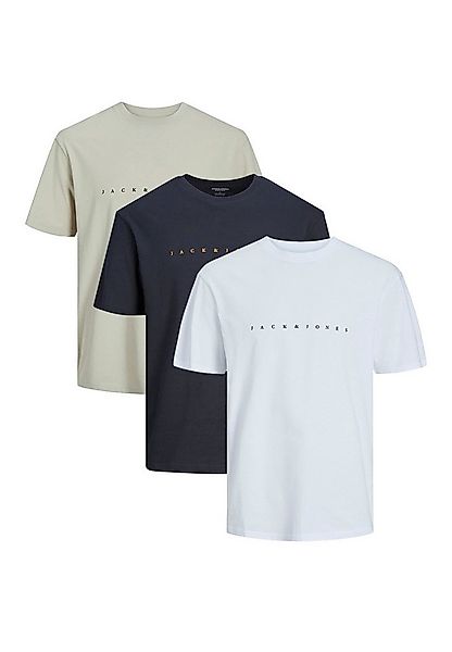 Jack & Jones T-Shirt 3er Pack Star JJ (Spar-Set, 3-tlg) T-Shirt - Baumwolle günstig online kaufen
