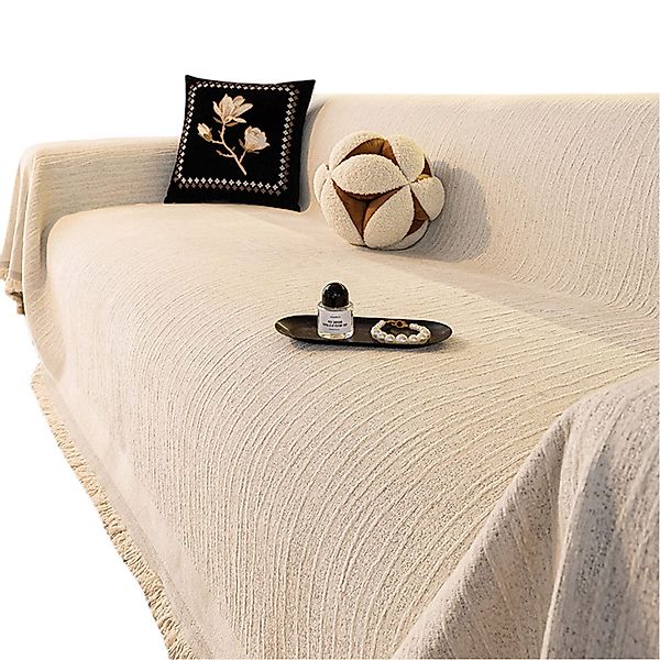 Refttenw Sofaschoner Sofaüberwürfe,Couch Überzug,Chenille Mit Fransen günstig online kaufen