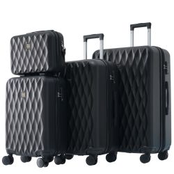 OKWISH Trolleyset Hartschalentrolley, 4 Rollen, (S-M-L-XL-Set, günstig online kaufen