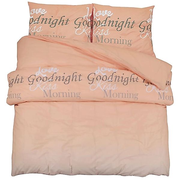 vidaXL Bettwäsche-Set Rosa 200x200 cm Baumwolle 136511 günstig online kaufen